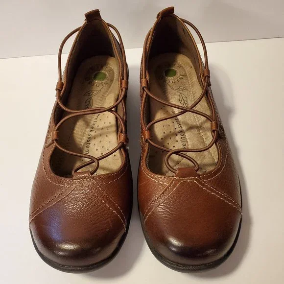 Earth Origins Women's Brown Leather Shoes Size 8M - Picture 1 of 7